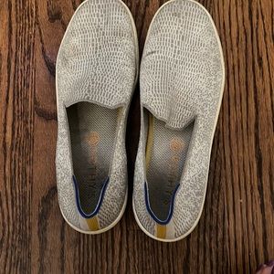 Used Rothy’s sneaker - opal python size 10